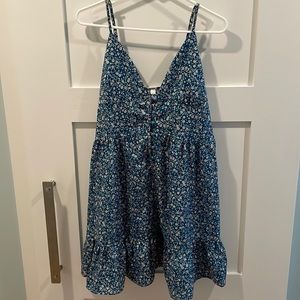 SHEIN floral print ruffle hem sundress